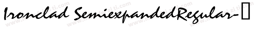 Ironclad SemiexpandedRegular字体转换